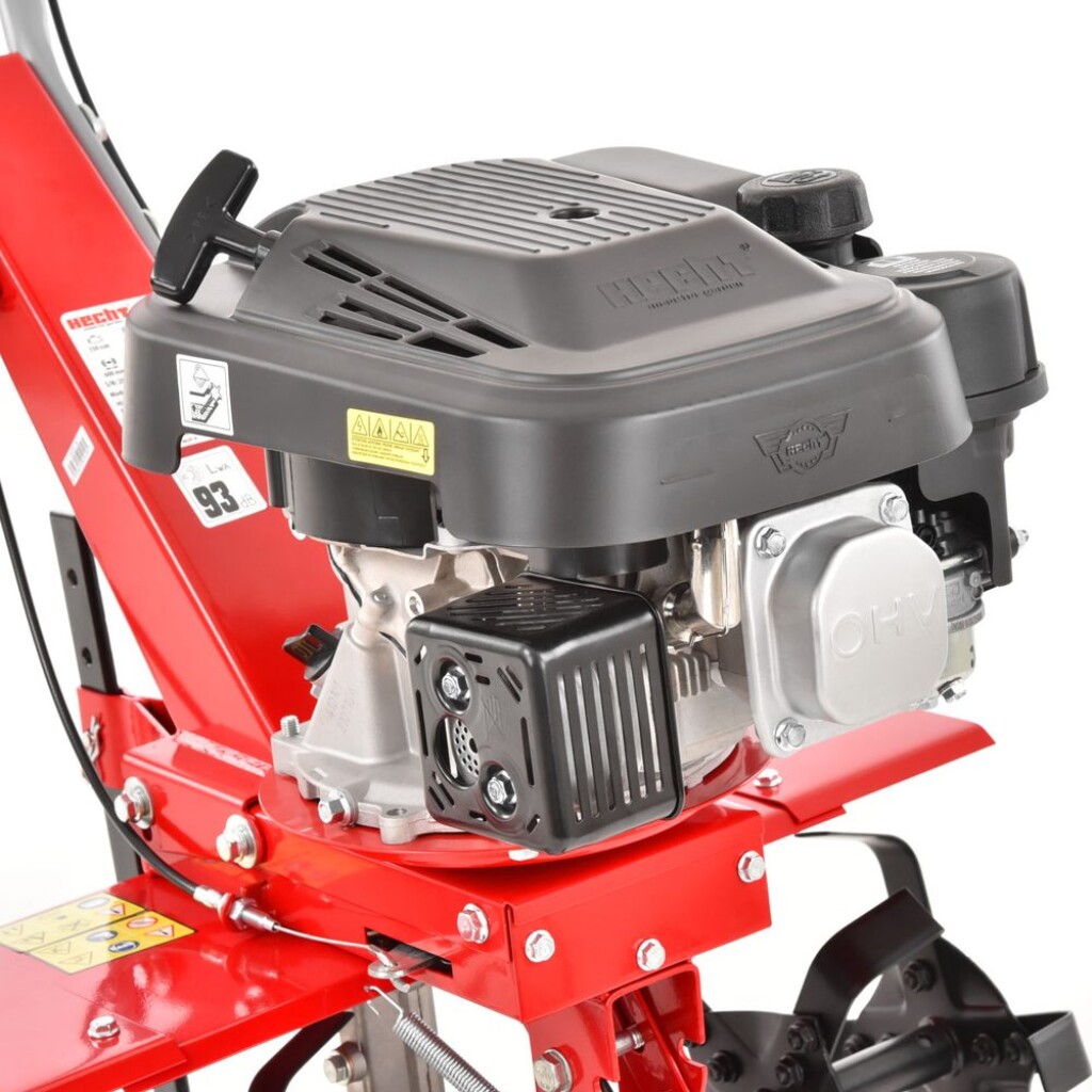 7kW. Working width 60 cm. Set of 4/6 tines with diameter 26 cm. Weight of the machine: 32 kg.