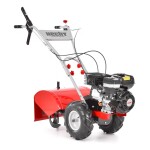 <p>Petrol powered tiller equipped with HECHT 4-stroke engine with an power output of 6