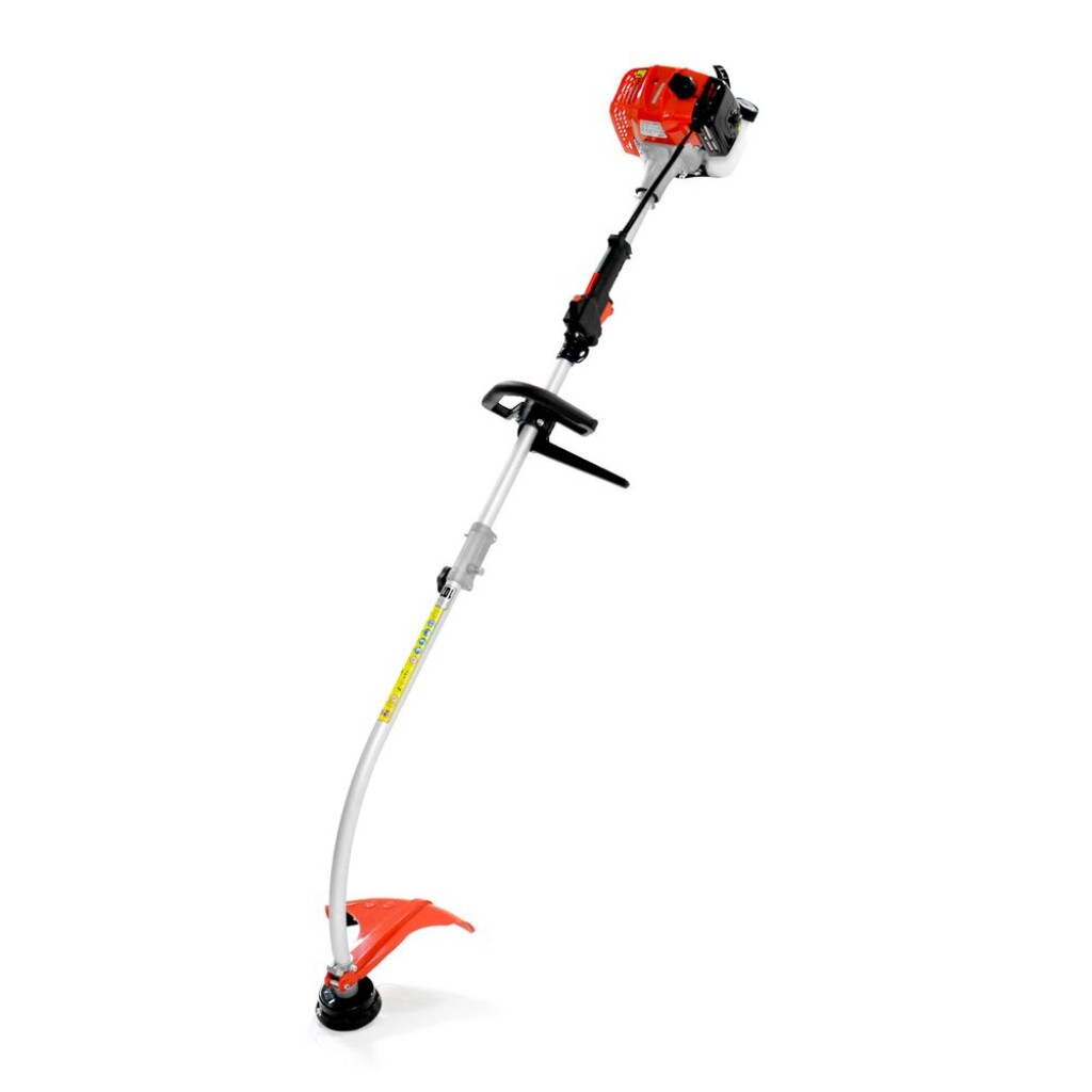 Petrol string trimmer with 40 cm cutting width. 25.4 cc engine with a rated power of 0.9 HP. Reversible and divisible crankshaft. Semi-automatic string unwinding. Weight 5