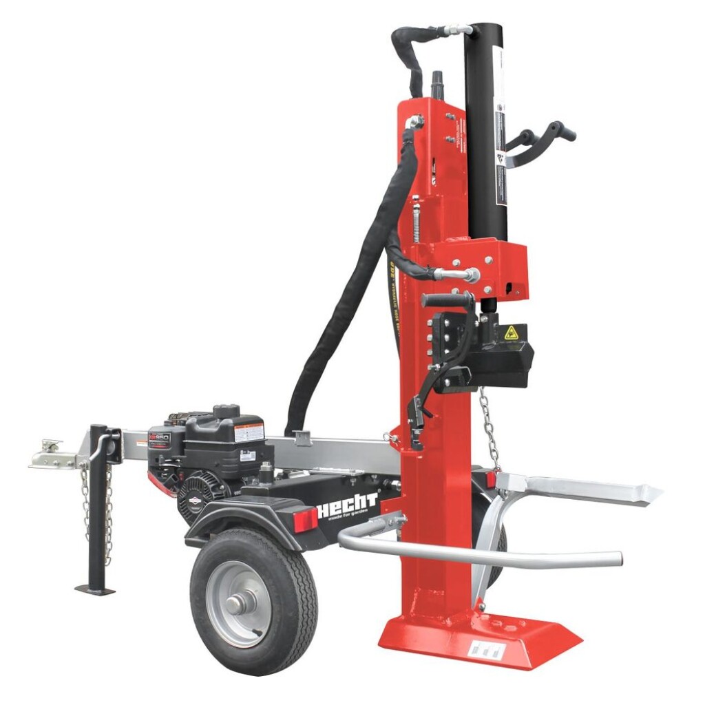 Petrol wedge splitter with 208 cm3 engine and rated power of 4.5 kW. Chipping pressure is 22 tons. Wood length up to 61 cm. Wood diameter up to 35 cm. Weight 246 kg. Integrated drawbar.
