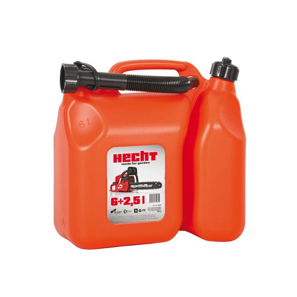 HECHT petrol can with a&nbsp;capacity of 6&nbsp;l&nbsp;+&nbsp;2