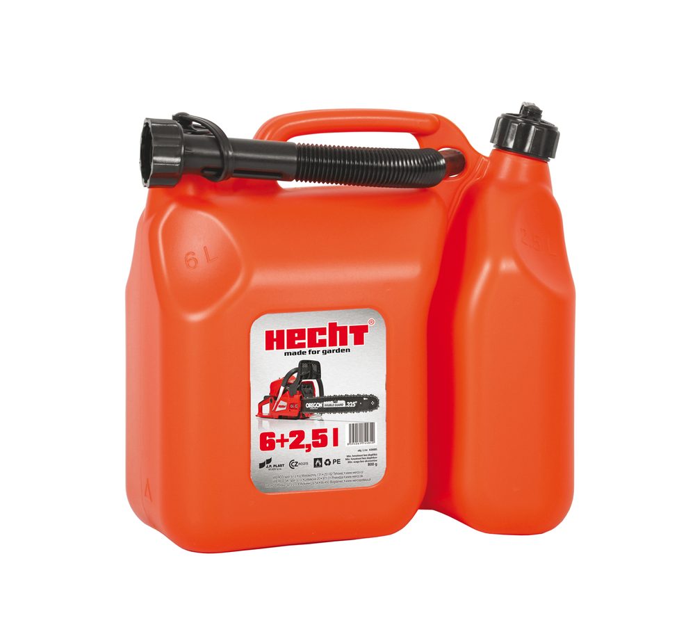 Plastic Can Kombi HECHT petrol can with a capacity of 6 l + 2