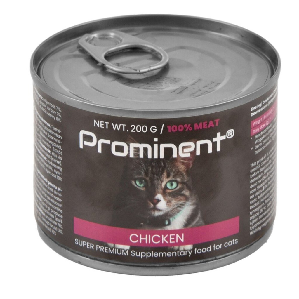 Super premium cat food - CHICKEN. It contains a high proportion of vitamins and amino acids in natural form.