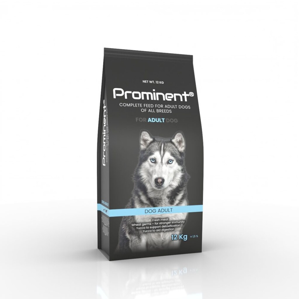 Complete premium food for adult dogs of all breeds. Package weight: 12 kg.v