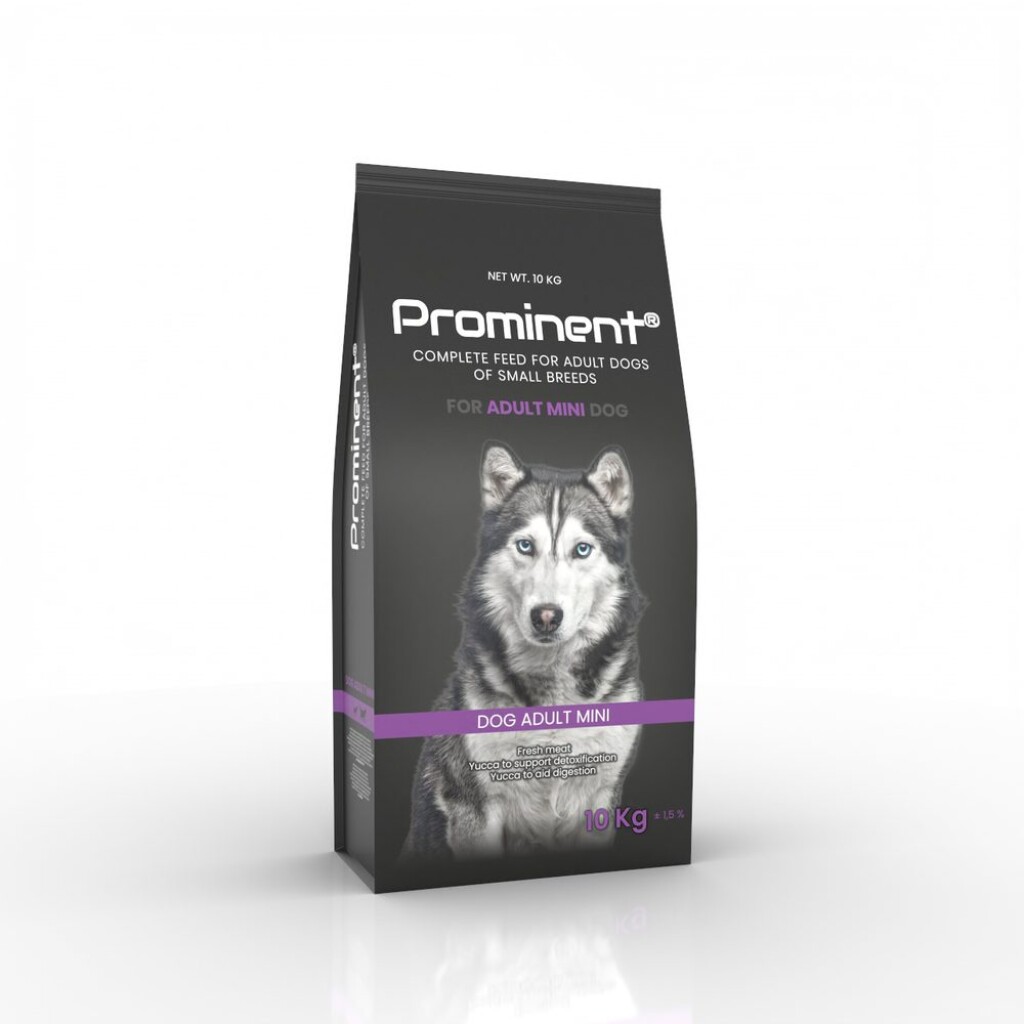 Complete premium food for adult dogs of small breeds. Package weight: 10 kg. Composed of 30% meat and fresh produce
