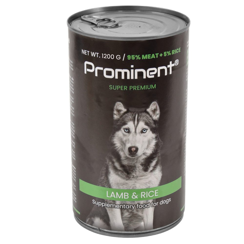 Prominent DOG LAMB RICE 1275 g Super premium food for dogs Lamb/Rice. Contains a high proportion of vitamins and amino acids in natural form.