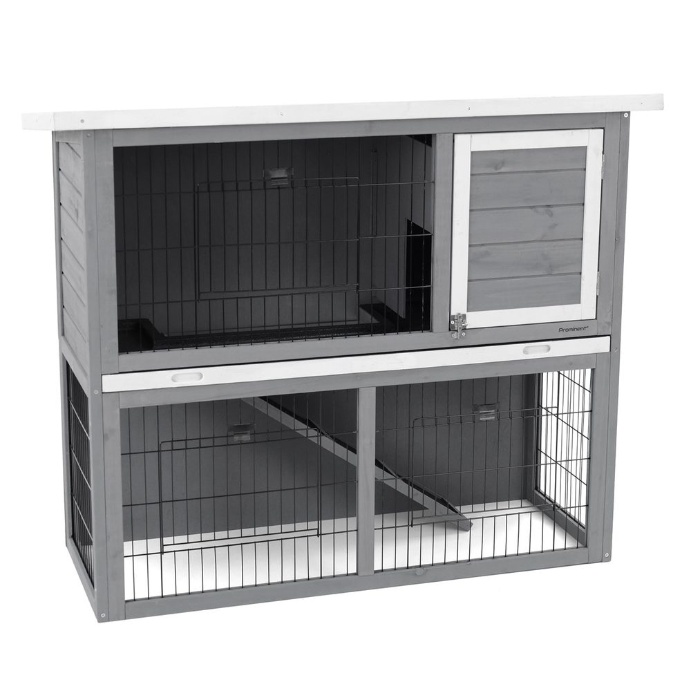Rabbit Hutch - PROMINENT BUNNY BUNNY rabbit hutch - dimensions 111.5 x 45 x 92 cm. Durable fir wood.