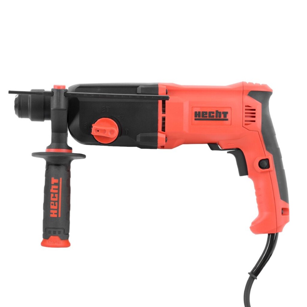 Hammer drill. Power input 800 W. SDS PLUS. Auxiliary handle