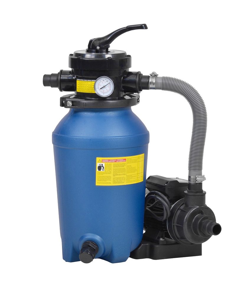 Sand filtration - HECHT 302231 10" Sand filtration without coarse dirt pre-filter. GS/CE certification.