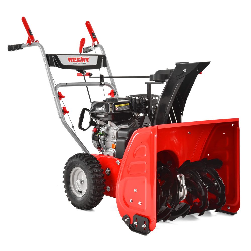 Self-propelled petrol snow blower - HECHT 9661 Two-stage self-propelled petrol snow blower with 4-stroke engine HECHT with displacement of 196 cm3. Power ouput 4