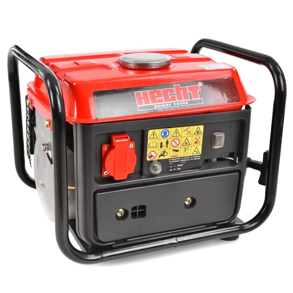 lightweight and stable petrol generator with an ideal price-performance ratio. It is powered by two-stroke HECHT engine with displacement 63cm³ and power output of 2HP.