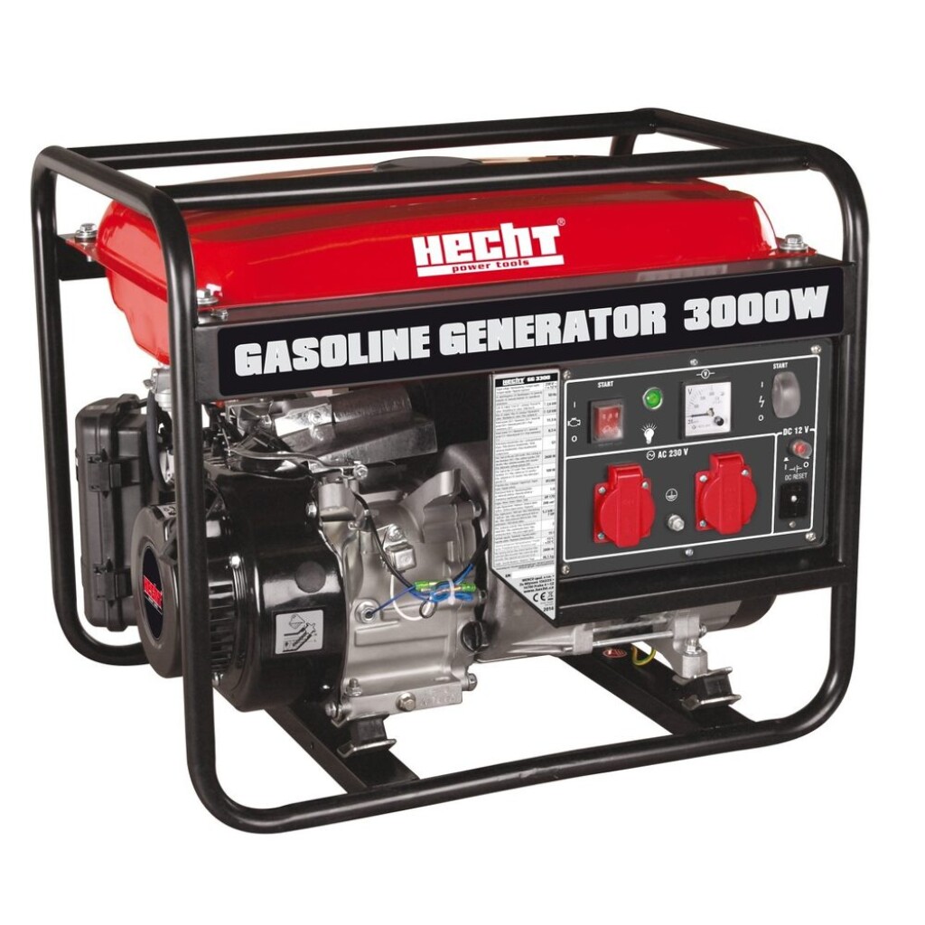 Gasoline electricity generator. Power 7 HP. Continuous power 2600 W