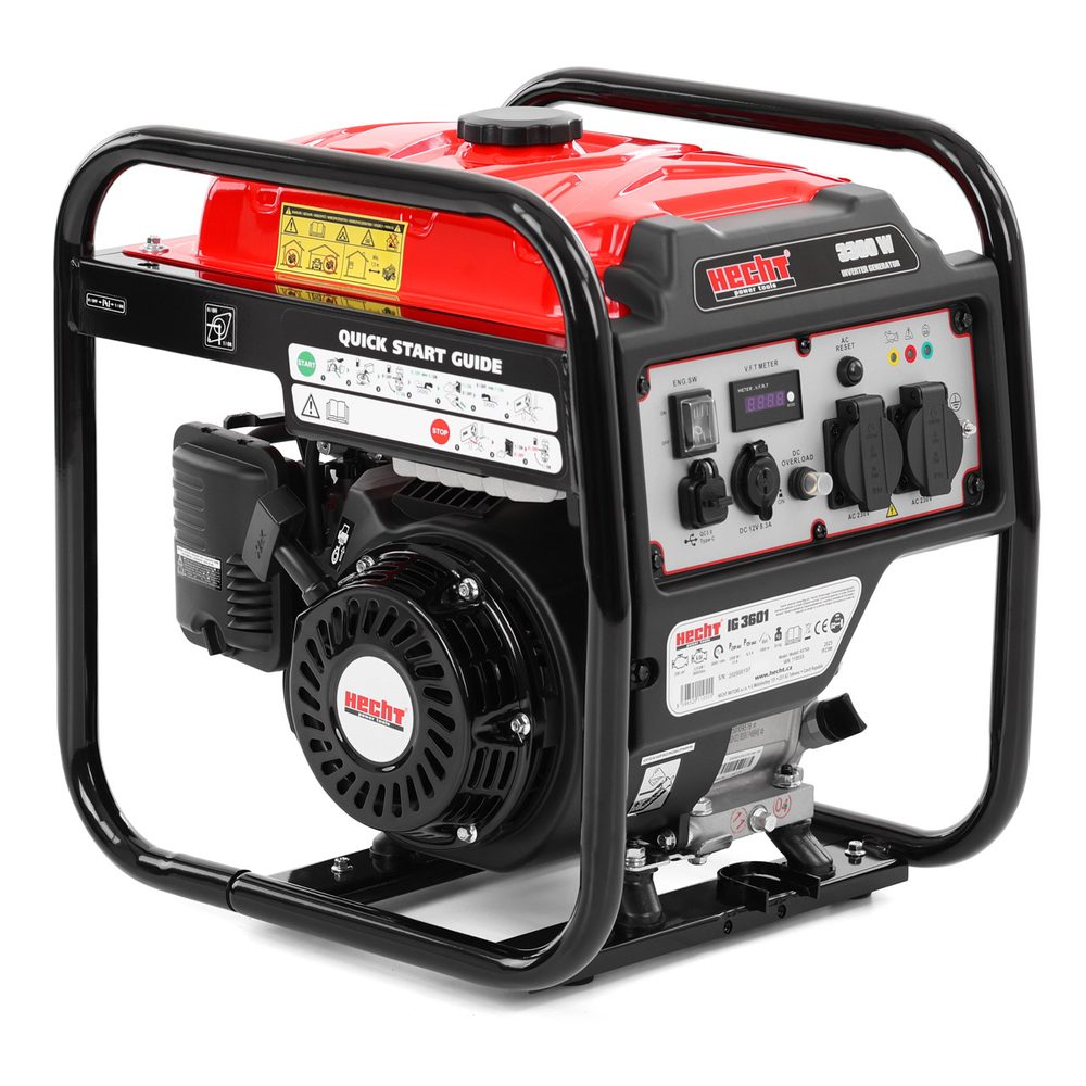 Single-phase inverter generator - HECHT IG 3601 Single-phase inverter generator HECHT IG 3601 with a maximum power of 3300 W