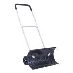 <p>Snow pusher / shovel with wheels. Handle with soft grip. Working width 66 cm. Height 140 cm.</p>