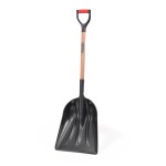<p>Plastic snow shovel with wooden handle. The working width is 37 cm.</p>