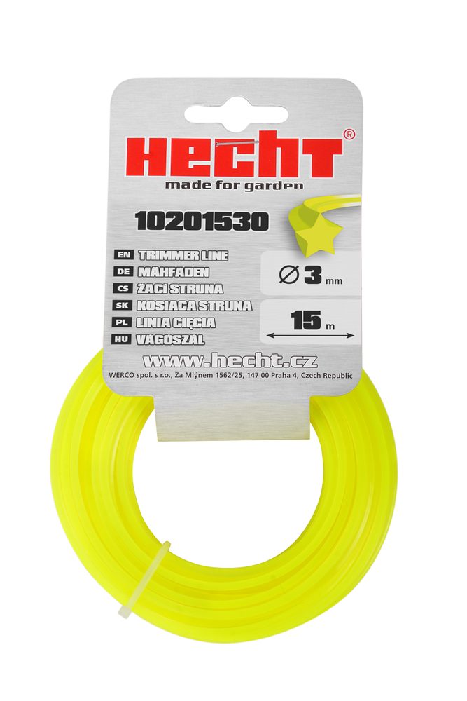 String for grass trimmer - HECHT 10201530 Star shaped cutting string ∅ 3
