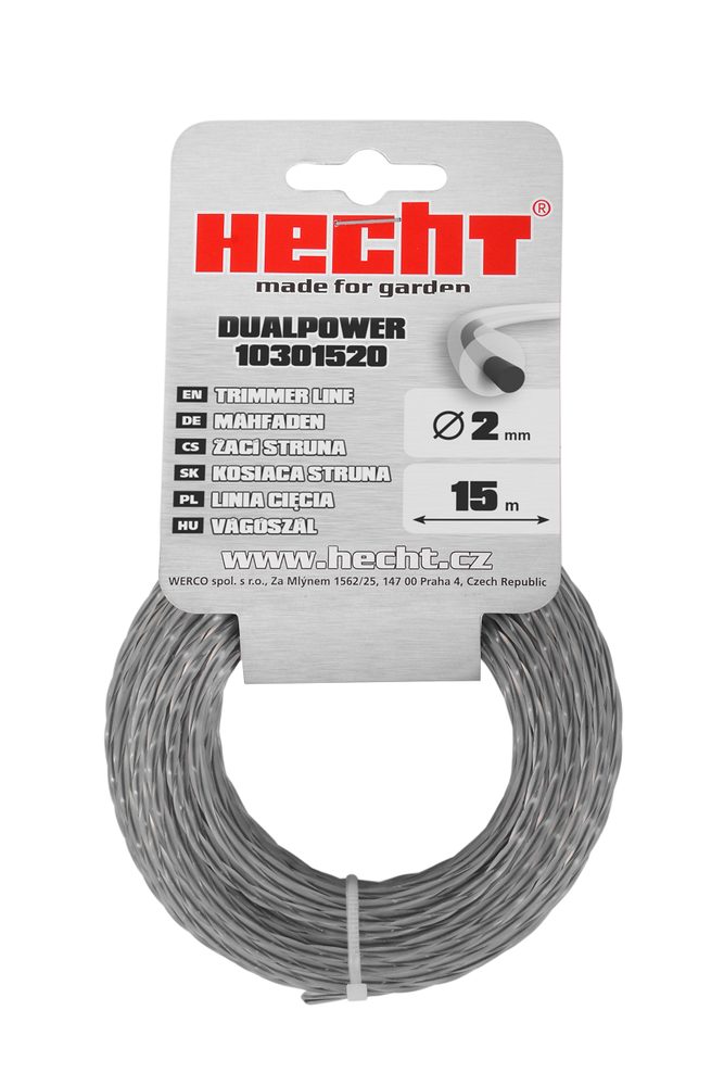 String for grass trimmer - HECHT 10301520 Round cutting string with core