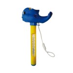<p>Pool thermometer with dolphin-shaped float. Mercury-free.</p>