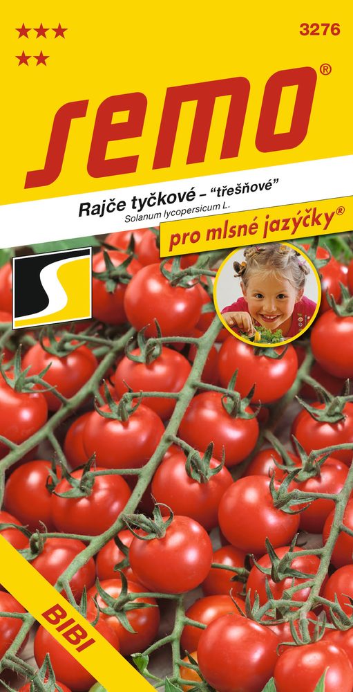 Tomato Staking Cherry - Bibi 30 seeds - JAZÝČKY series Bibi tomato has heart-shaped cherry fruits with a pointed tip.