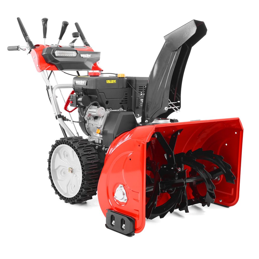 Two-Stage Petrol Snow Blower with Drive - HECHT 9676 The HECHT 9676 two-stage petrol snow blower is a robust machine designed for quick and efficient snow clearance on driveways