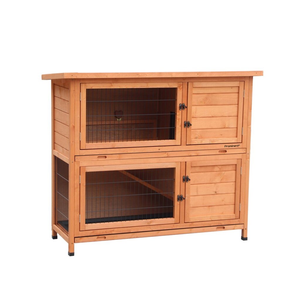 Rabbit hutch SALLY - dimensions 104 x 50 x 104 cm. Durable fir wood.