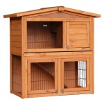 <p>Rabbit hutch RAPHAELO - dimensions 101 x 55 x 100 cm. Durable fir wood.</p>
