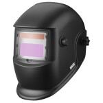 <p>Protective welding shield. Filter dimension 110 x 90 mm. Viewing dimension 92 x 42 mm. Self-darkening in less than 1/25000 s.</p>