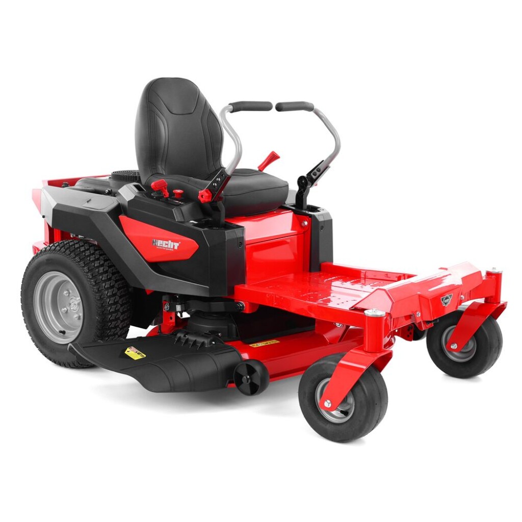 Garden rider with zero turning radius and a working width of 107 cm. Loncin engine power 15 HP. Hydrostatic transmission HYDRO-GEAR and electric starter.