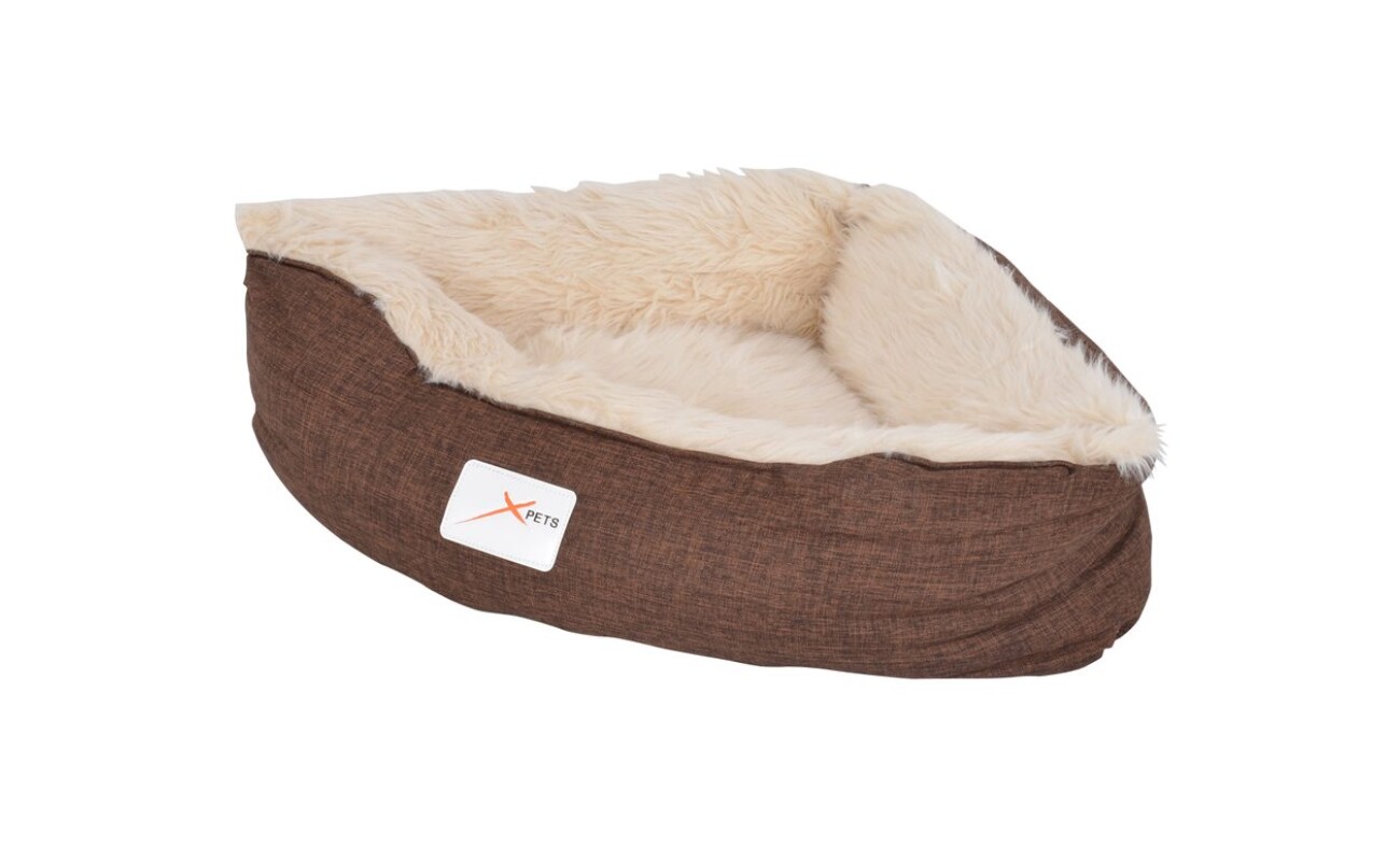 Luxury bed for demanding pets. Made from flax and corduroy. Very comfortable.