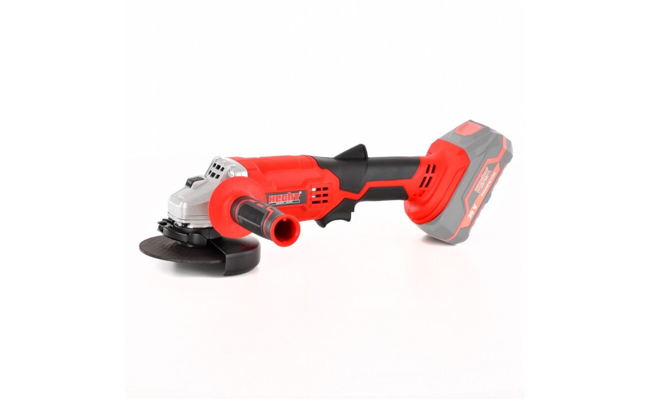 Cordless angle grinder powered by a 20 V li-ion battery. No-load speed 0-8500 rpm. Wheel diameter 115 mm. Disc mounting hole 22.2 mm. Weight 1.7 kg. Compatible with ACCU program 1278.