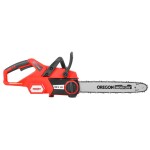 <p>Cordless accu chainsaw ● Bar: Oregon <strong>40 cm</strong> ● Optional battery: <strong>62 V / 2.5 Ah</strong> or <strong>62 V / 4 Ah</strong> ● Weight: <strong>4.3 kg</strong> ● Chain: 31E57E.</p>