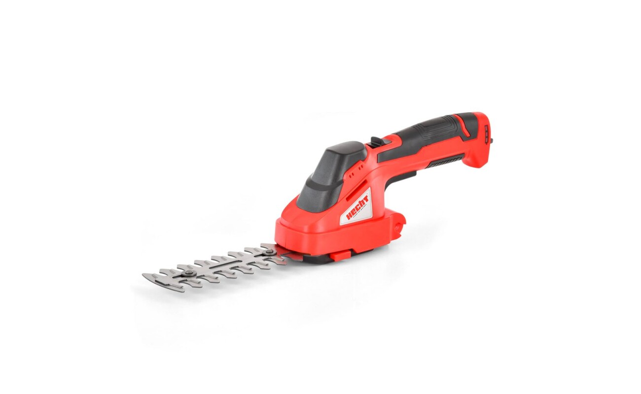 Cordless grass shears for trimming grass and minor adjustments to shrubs and hedges. Supplied with a pair of 7.5 / 11 cm blades