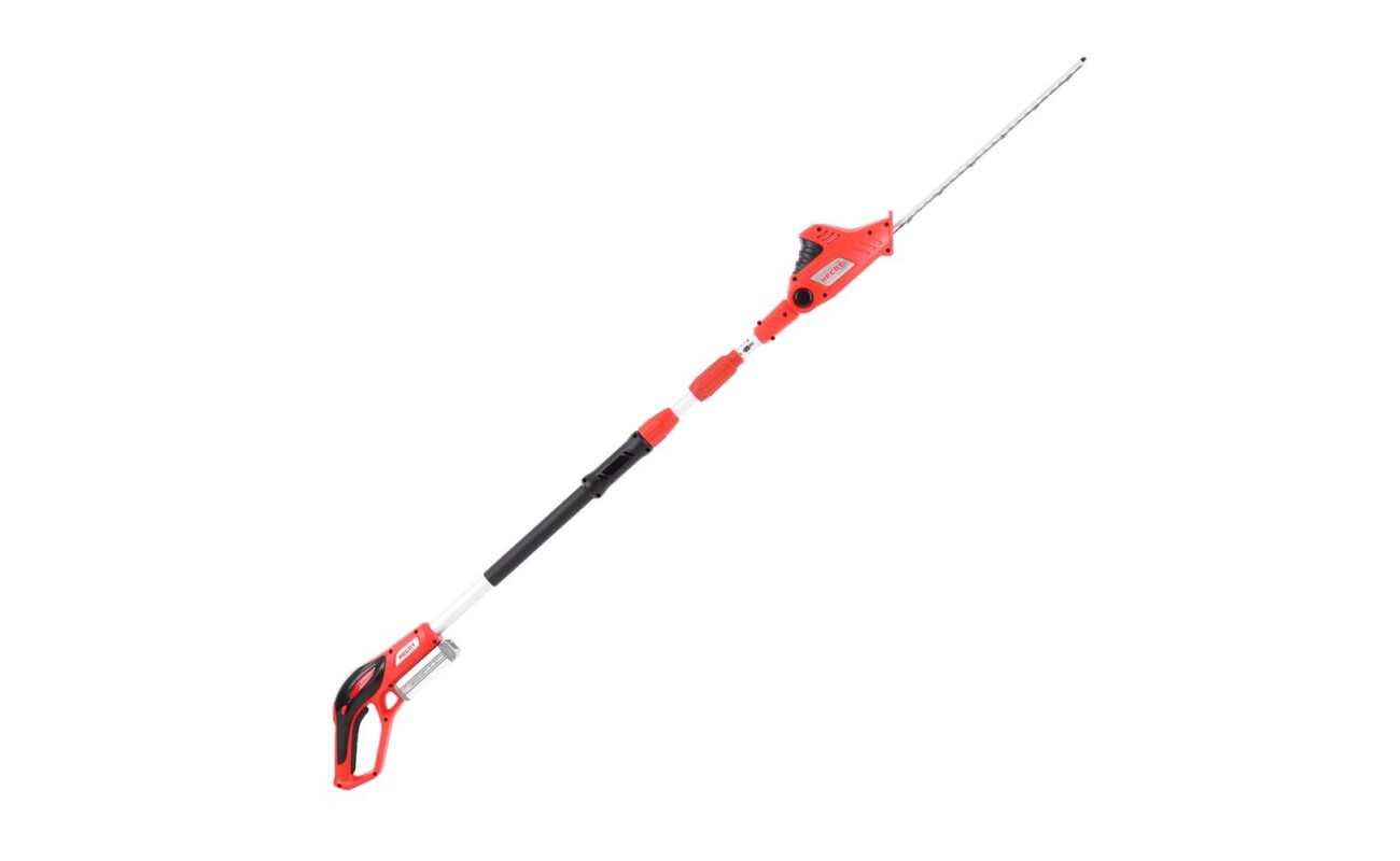 Cordless hedge trimmer with a total bar length of 45 cm. Maximum cutting diameter 15 mm. Voltage 20 V. Weight 3.5 kg. ACCU program 6020.