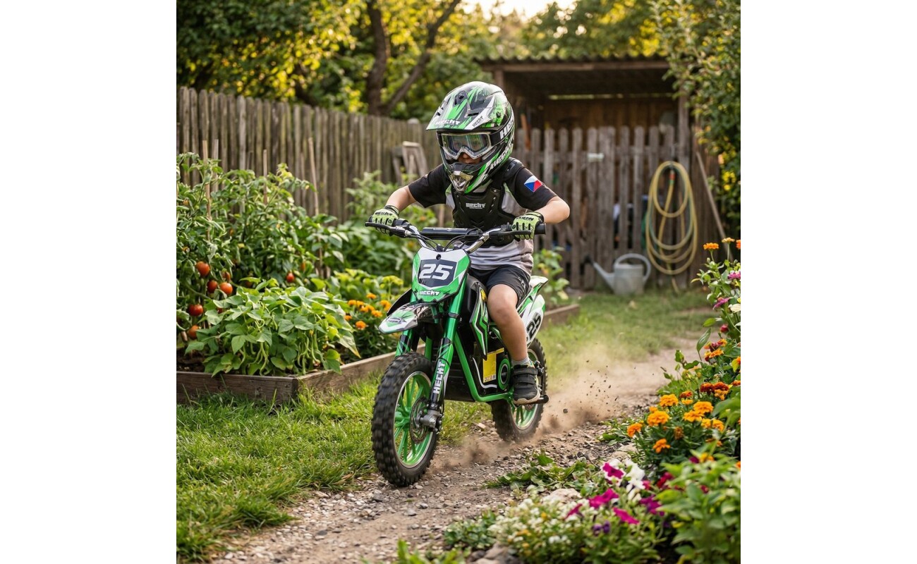 8 Ah. Motor 500 W. Weight 25 kg. Speed 7 - 25 km/h. Range 20 km. Wheels 2