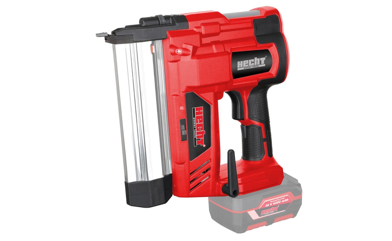 The HECHT 1515 20 V cordless stapler and nailer is ideal for fast and efficient fastening. It offers a 100-piece magazine capacity