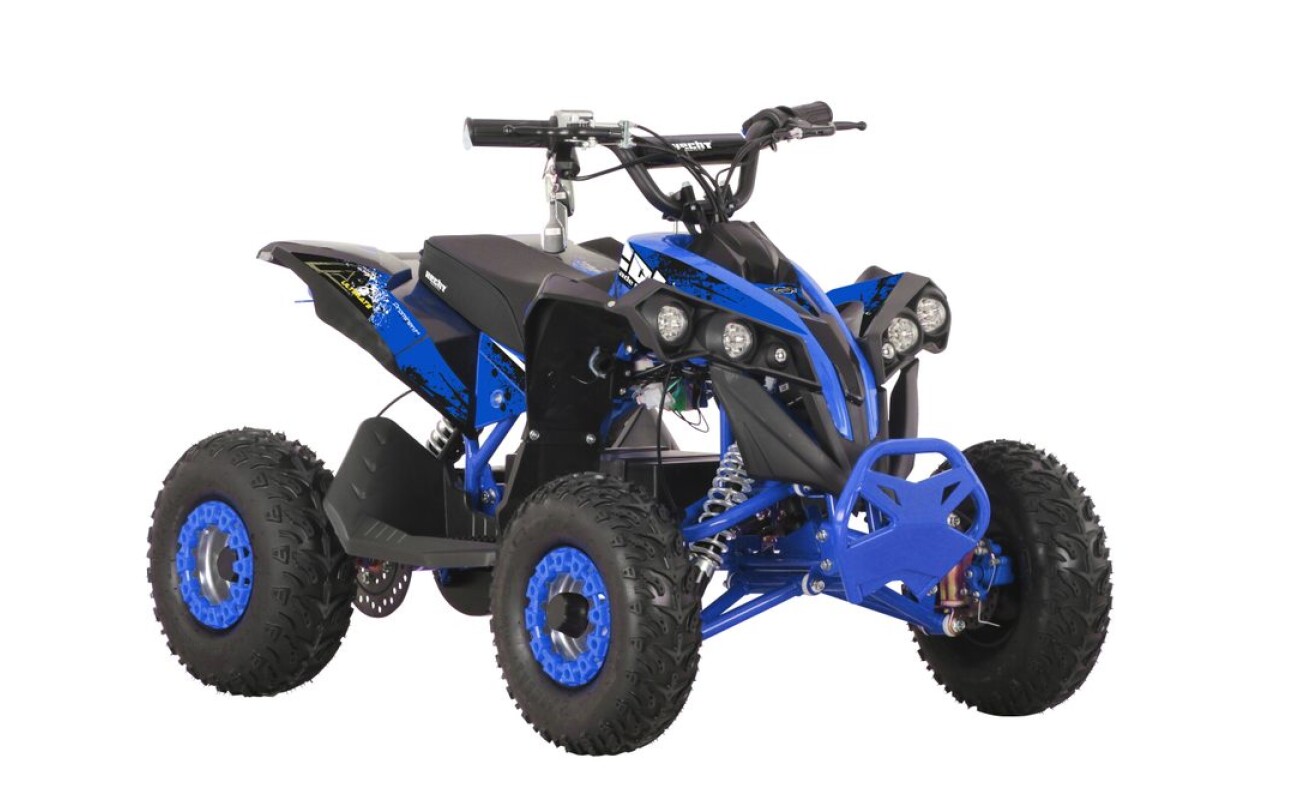 HECHT 56120 battery-powered quad bike offers reliable and quiet operation. With dimensions of 120 x 78 x 76.5 cm and a weight of 65 kg