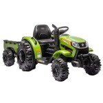 <p>Children's battery tractor with towing device