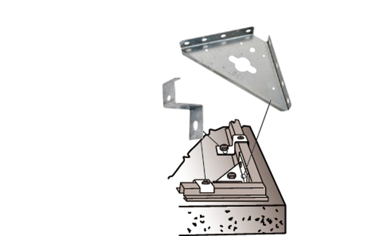 Anchor kit for anchoring HECHT garden houses.