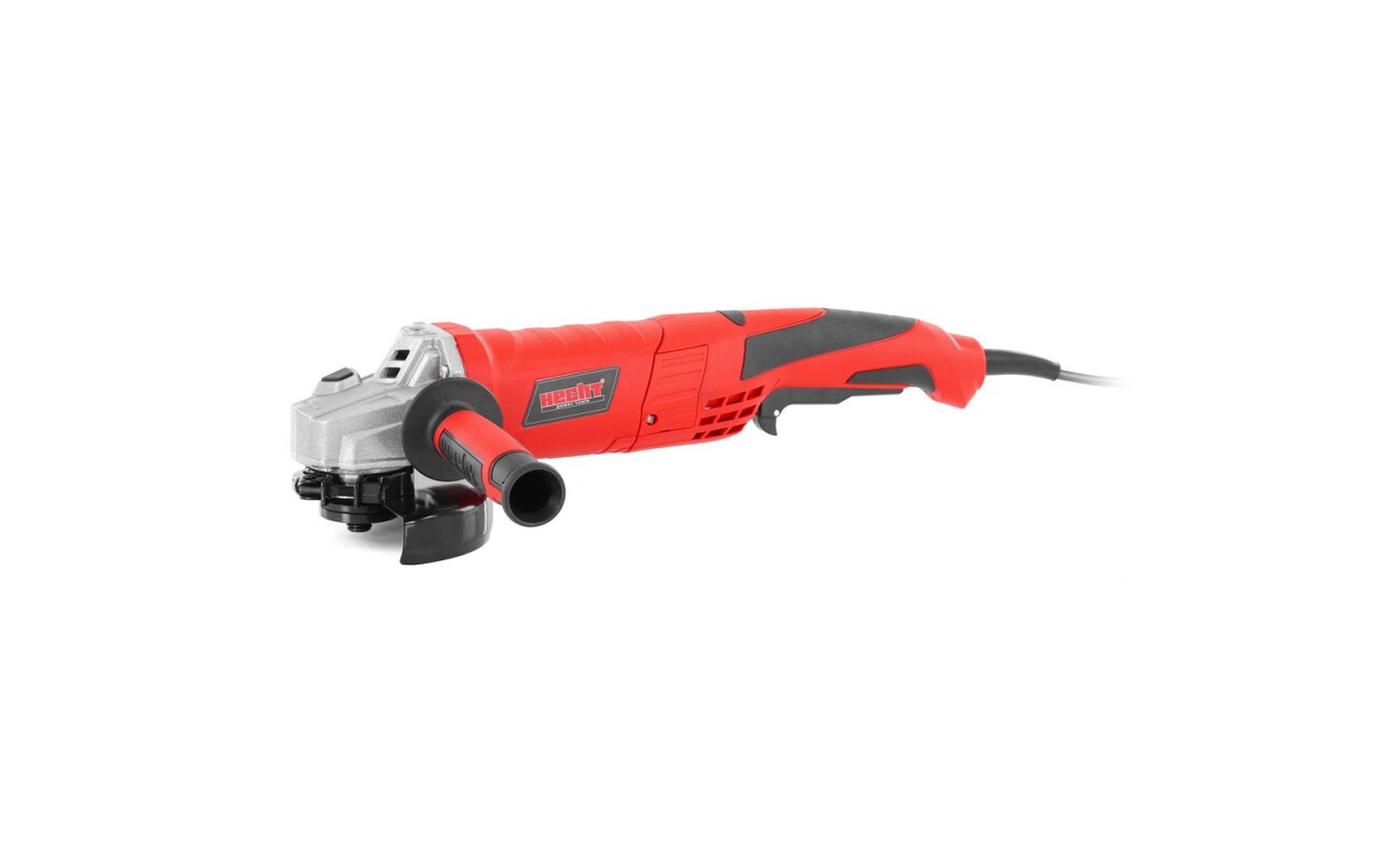 Electric angle grinder with power 1200 W. Speed without load 12000 rpm. Wheel diameter 125 mm