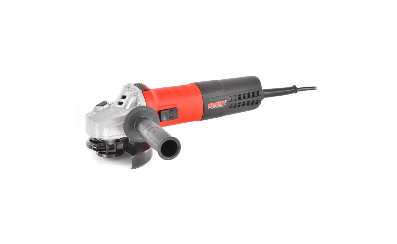 Electric angle grinder with a power input of 650 W. Speed without load 12000 rpm. Wheel diameter 115 mm