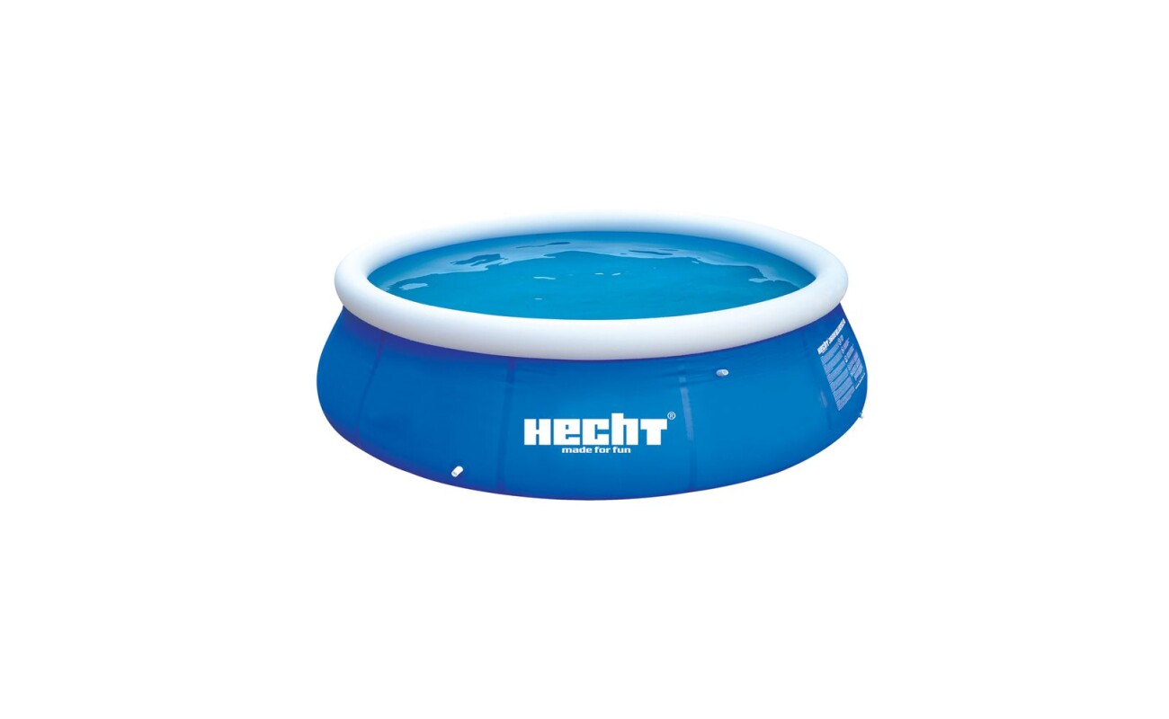 Annular inflatable pool. Easy and quick installation. Connectable with cartridge or sand filtration. 3 ply PVC material without the use of phthalates