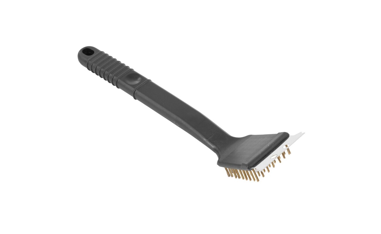 Cleaning brush suitable for maintenance and cleaning of BBQ grills and grill grates