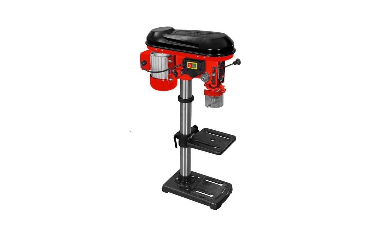 Bench-top column drill for drilling and countersinking. Power 600 W. Weight 30 kg.
