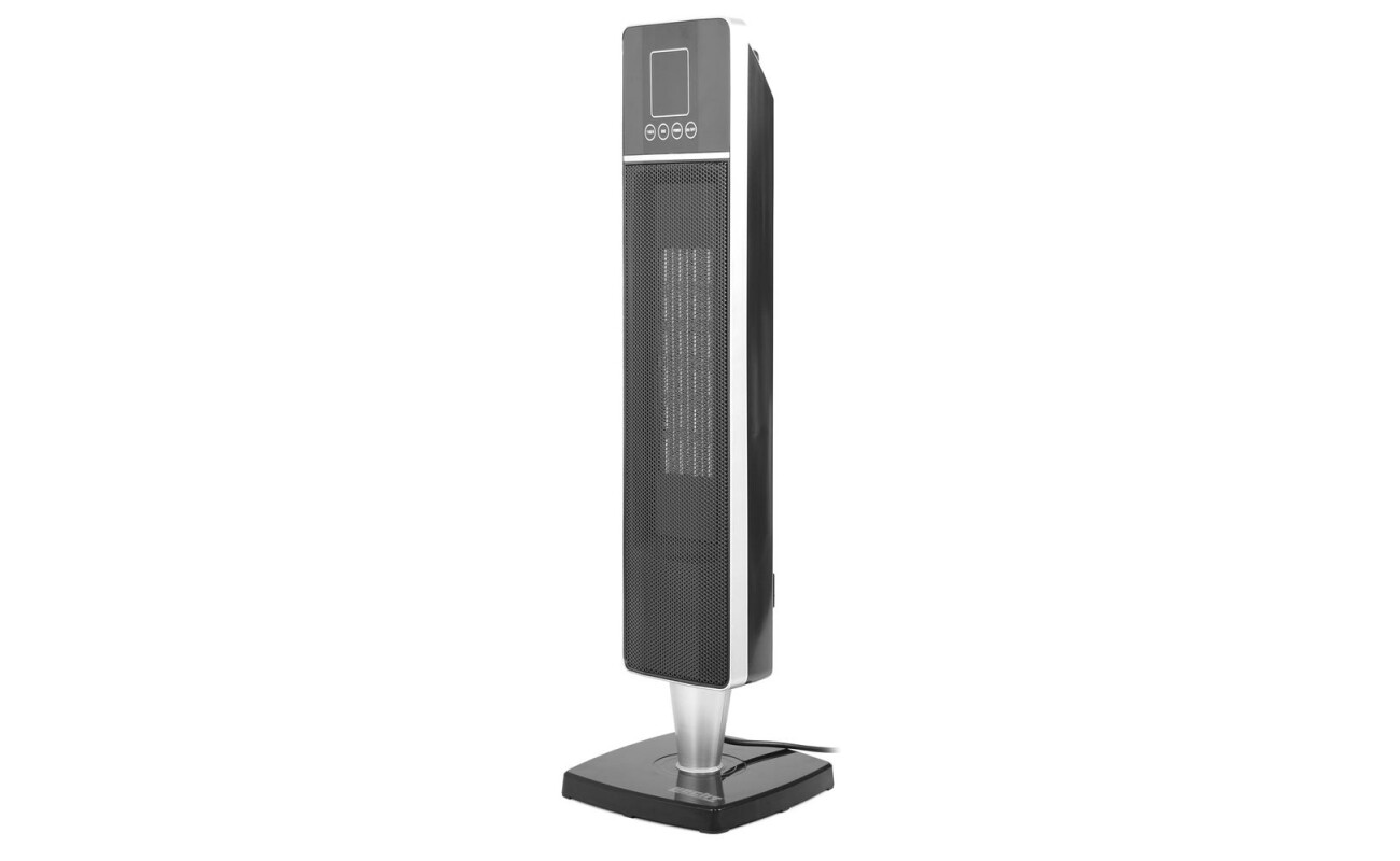 Electric heater with remote control. Rotatable. With LCD display. Can be used as a ventilator. Ceramir heating element.