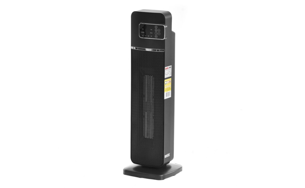 Ceramic heater with remote control. Power input 1000 - 2000 W. Suitable for heating rooms with an area of 15 - 20 m2. Weight 4