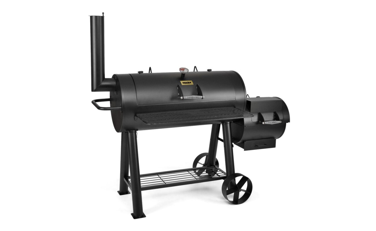 Grill made of sheet steel. Two furnaces