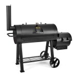 <p>Grill made of sheet steel. Two furnaces
