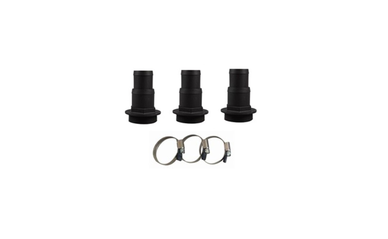 3x 32 / 38mm couplings + 3x hose clamps 3x 32 / 38mm couplings + 3x hose clamps.