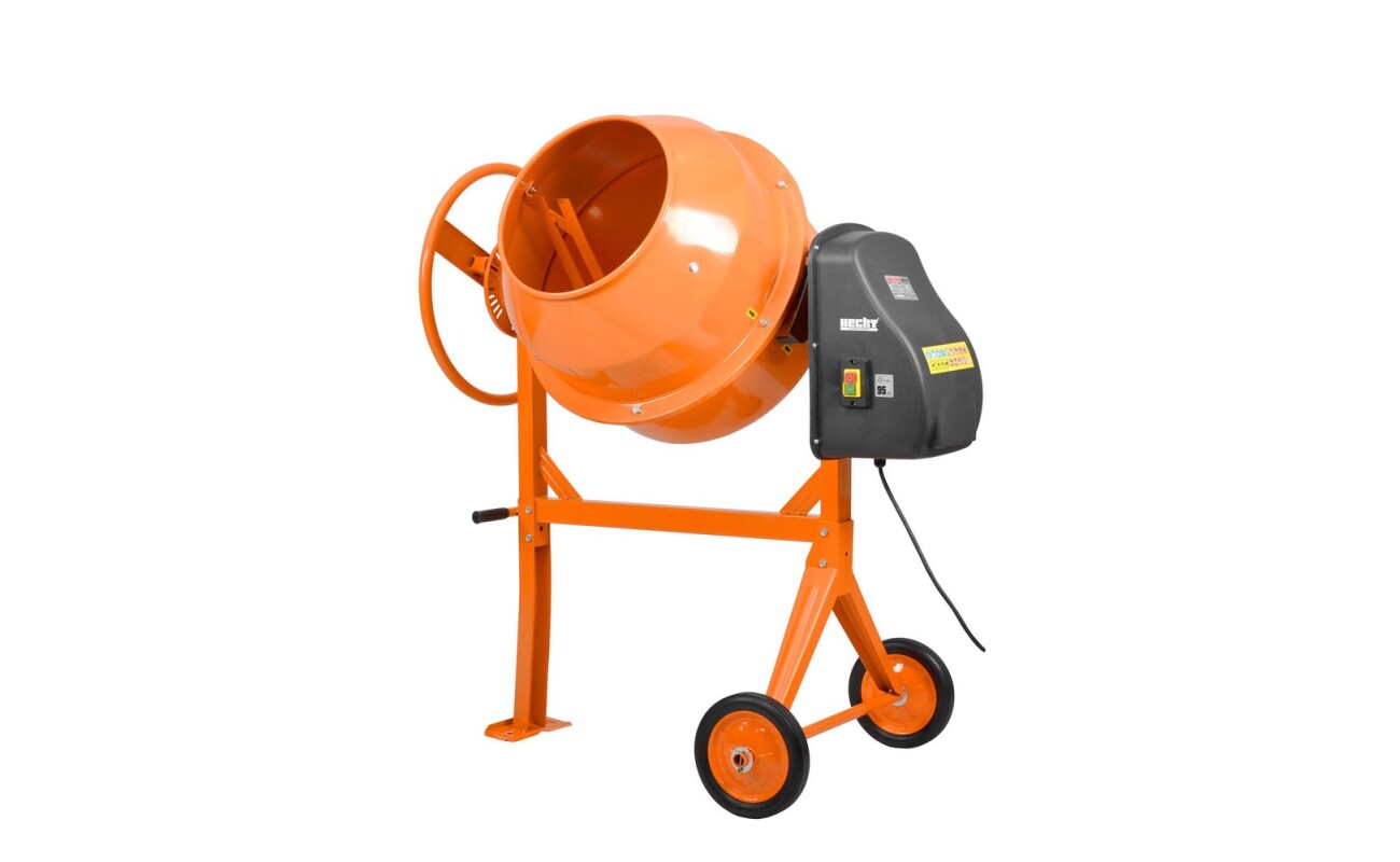 Electric construction mixer. Power input 550 W. Volume 120 Litres. 230 V/50 Hz. Weight 49