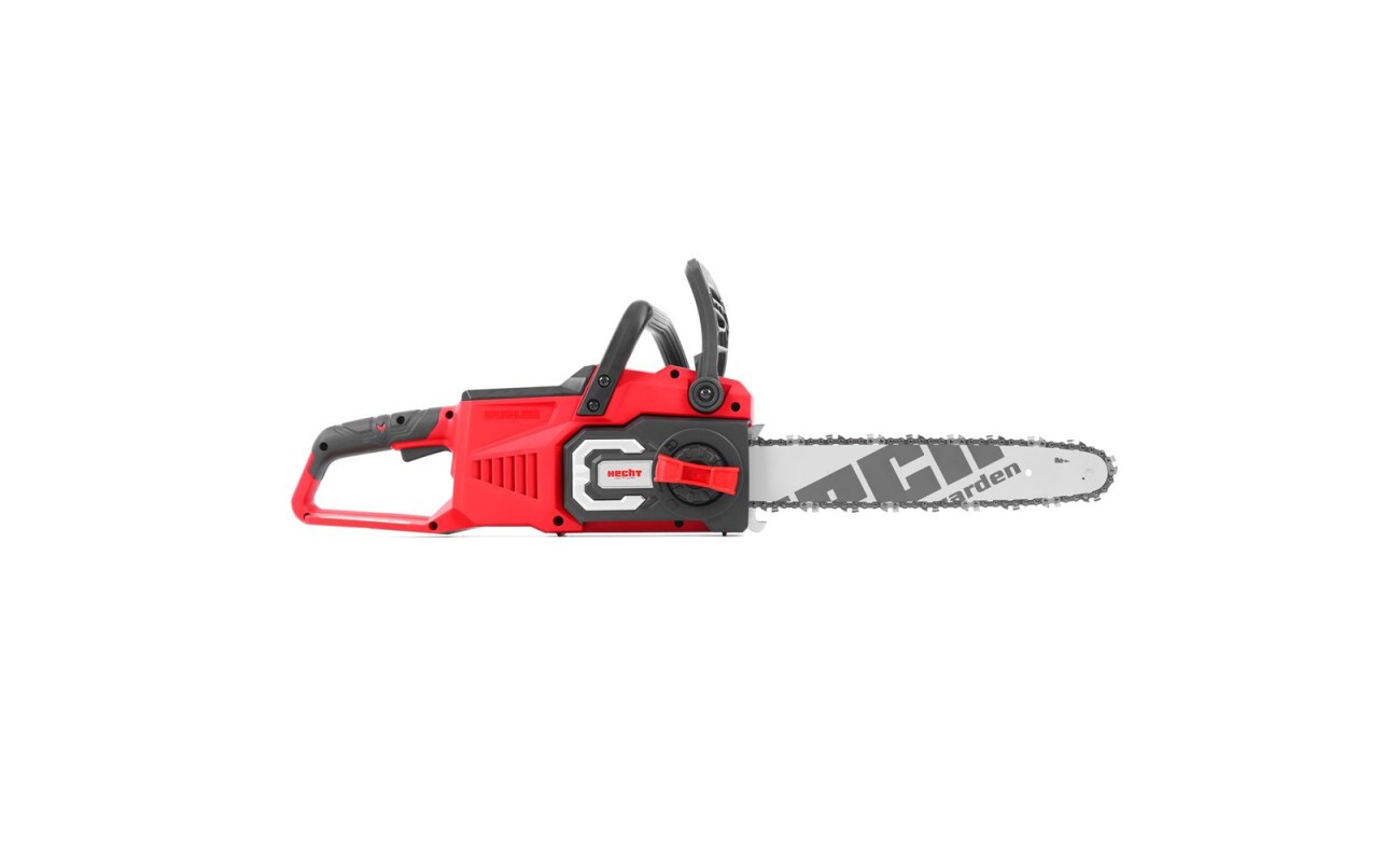 Cordless chainsaw with a bar length of 35.5 cm. Voltage 40V. Weight 3.9 kg. Battery and charger are not included.